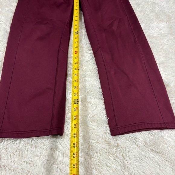 Nike Women's Therma Training Pants Burgundy/White Dri-Fit (867372-669) Size M - Picture 4 of 13